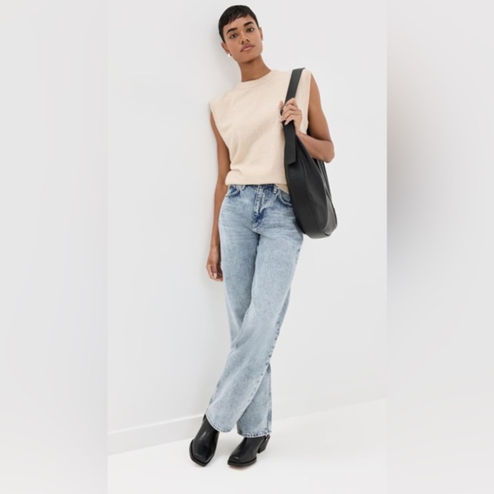Rag & bone Shea High Rise Full Length Relaxed Straight